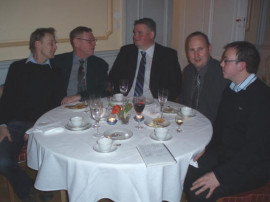 Håkan Eriksson (Eriksson VVS), Martin Björkgren (Dewatech), Kalle Johansson (FLA Geoprodukter), Magnus Abramsson (Svensk Brandtjänst) och Tobias Björk