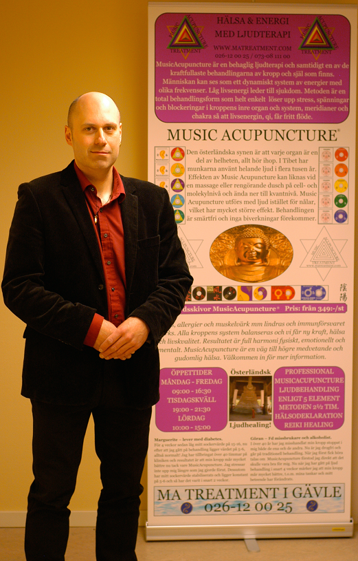 Per Rosén Professionell MusicAcupuncture ljudbehandlare och Reiki healer.