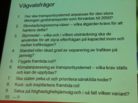 Trafikverkets vägvalsfrågor