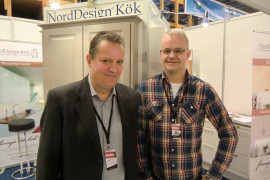 Lars Zackrisson och Hasse Sund, NordDesign Kök var nöjda med Bomässan