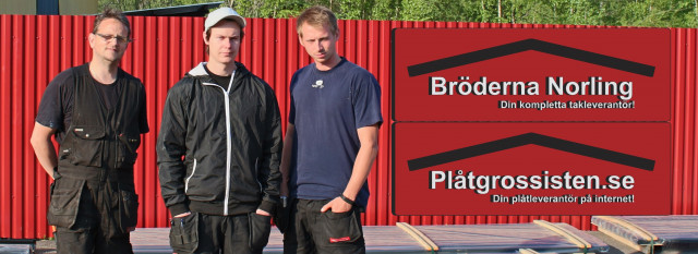 Daniel, Philip och Tommy på Bröderna Norling i Hofors.